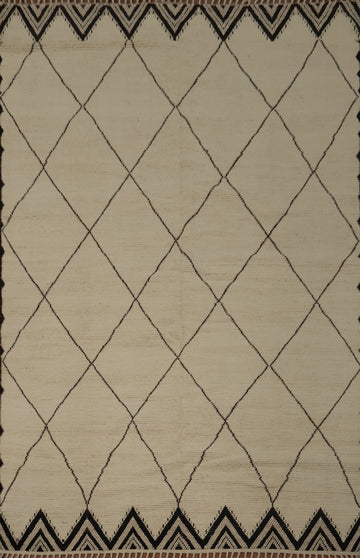 Stylish Geometric Moroccan Area Rug 9x12 for Modern Living Spaces