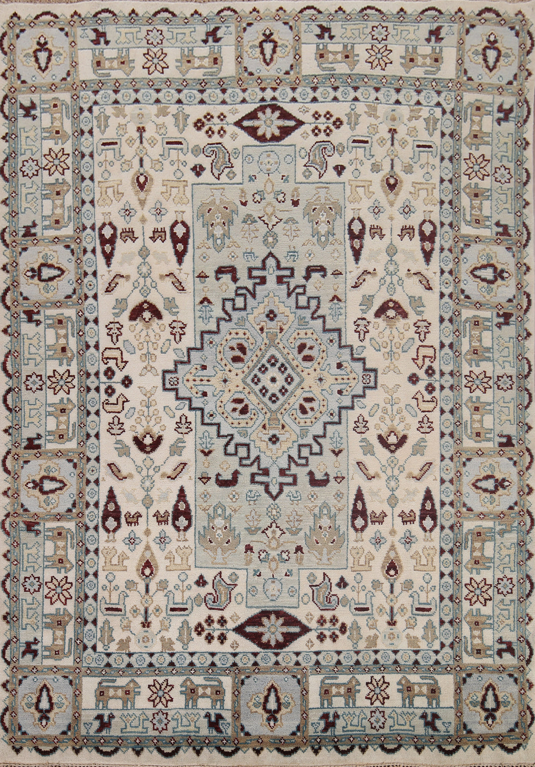 Tribal Geometric Heriz Serapi Oriental Area Rug 8x10