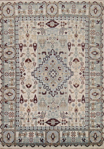Tribal Geometric Heriz Serapi Oriental Area Rug 8x10
