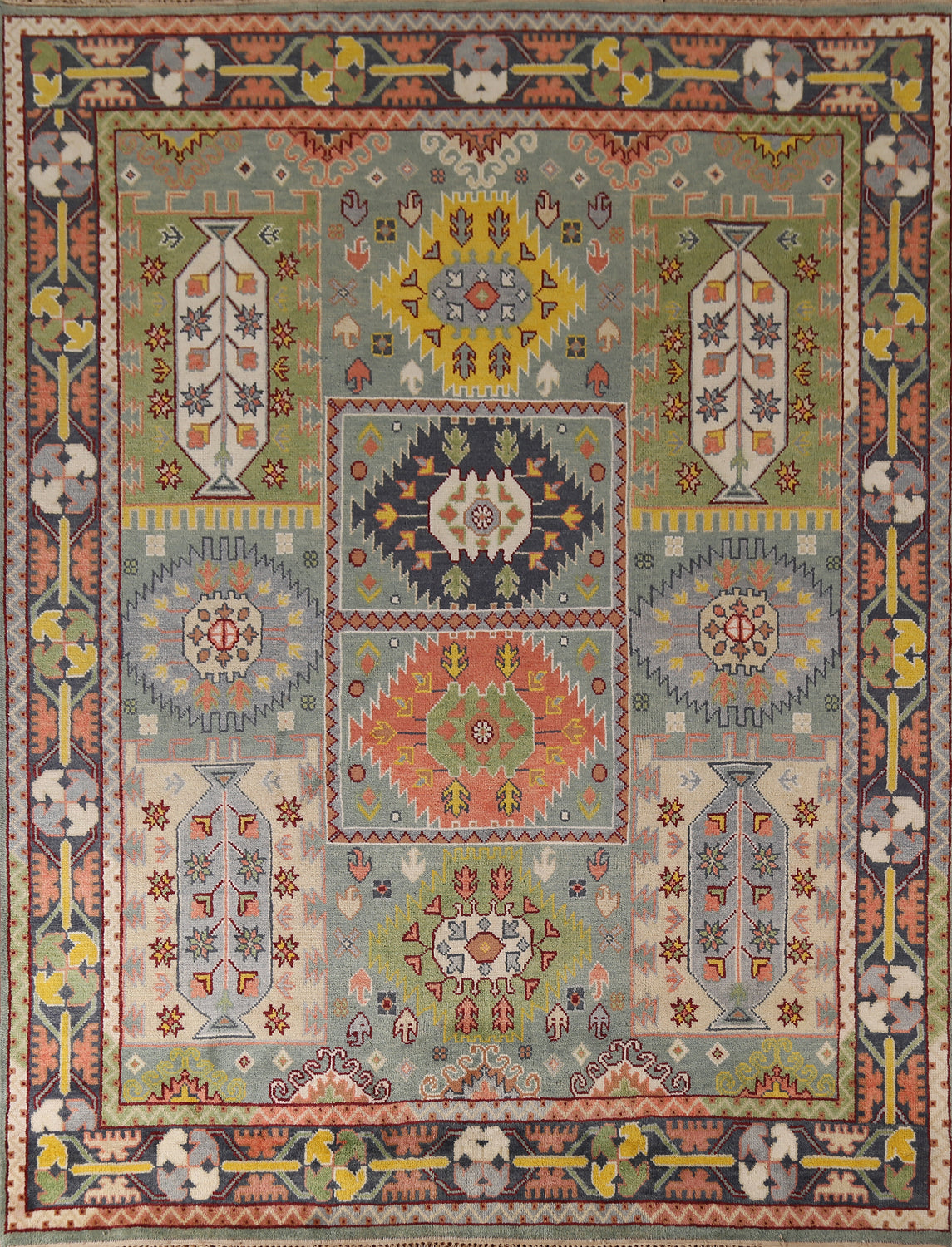 Geometric Wool Heriz Serapi Oriental Area Rug 8x10