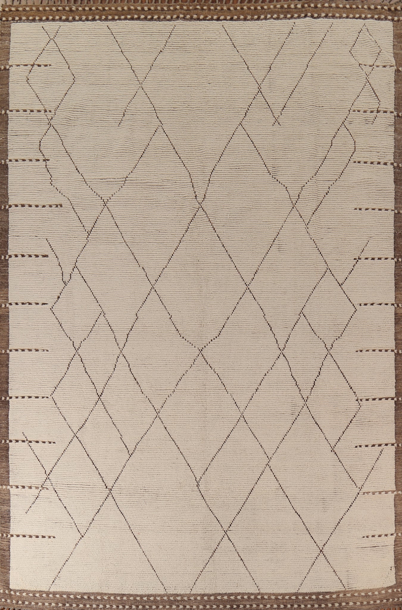 Handmade Wool Moroccan Modern Area Rug 9x13