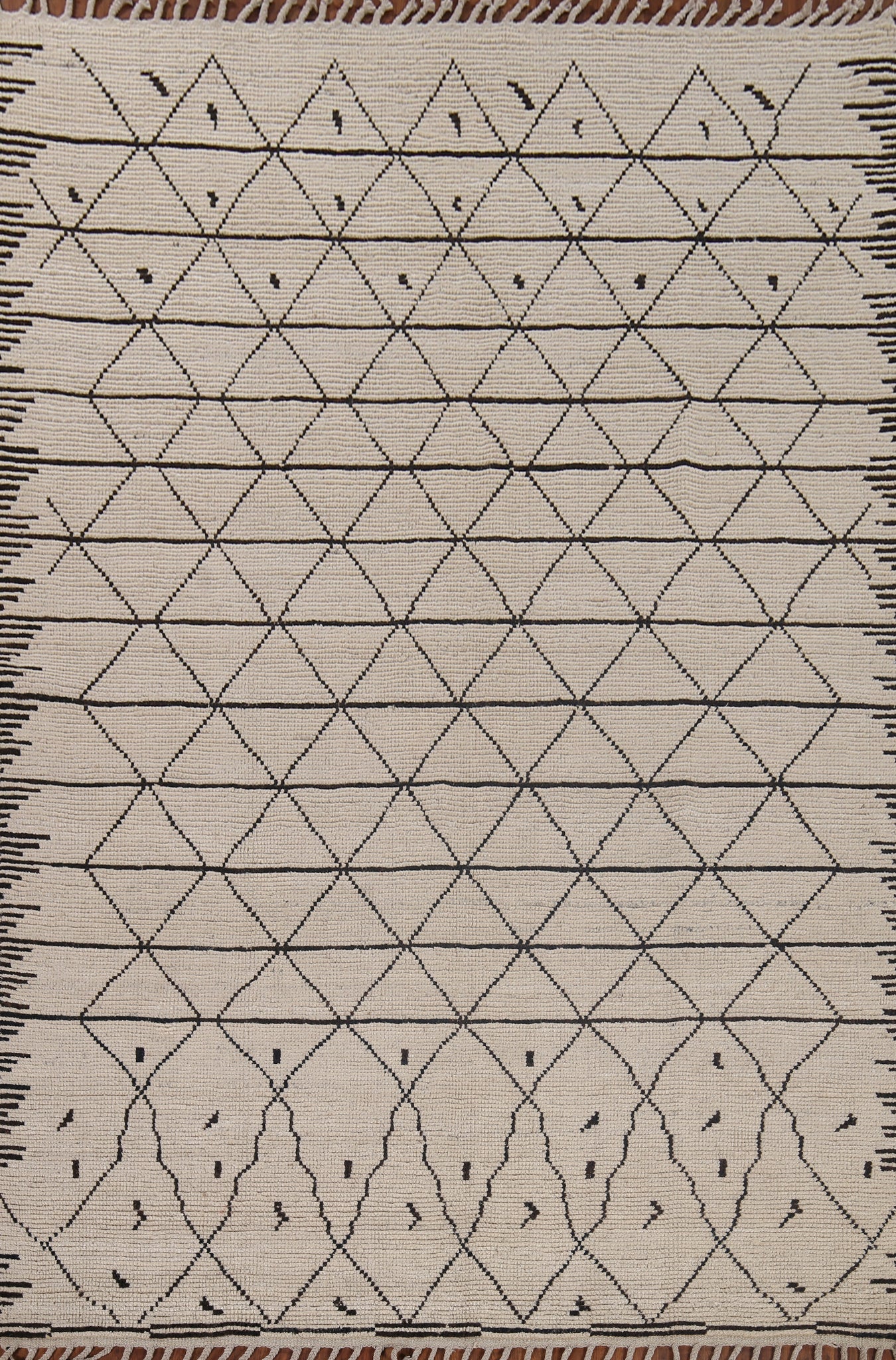 All-Over Trellis Moroccan Oriental Area Rug 7x10