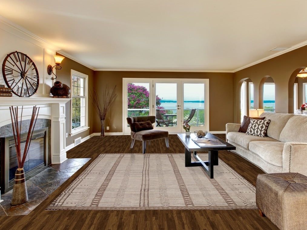 Earth Tone Wool Moroccan Oriental Area Rug 8x10