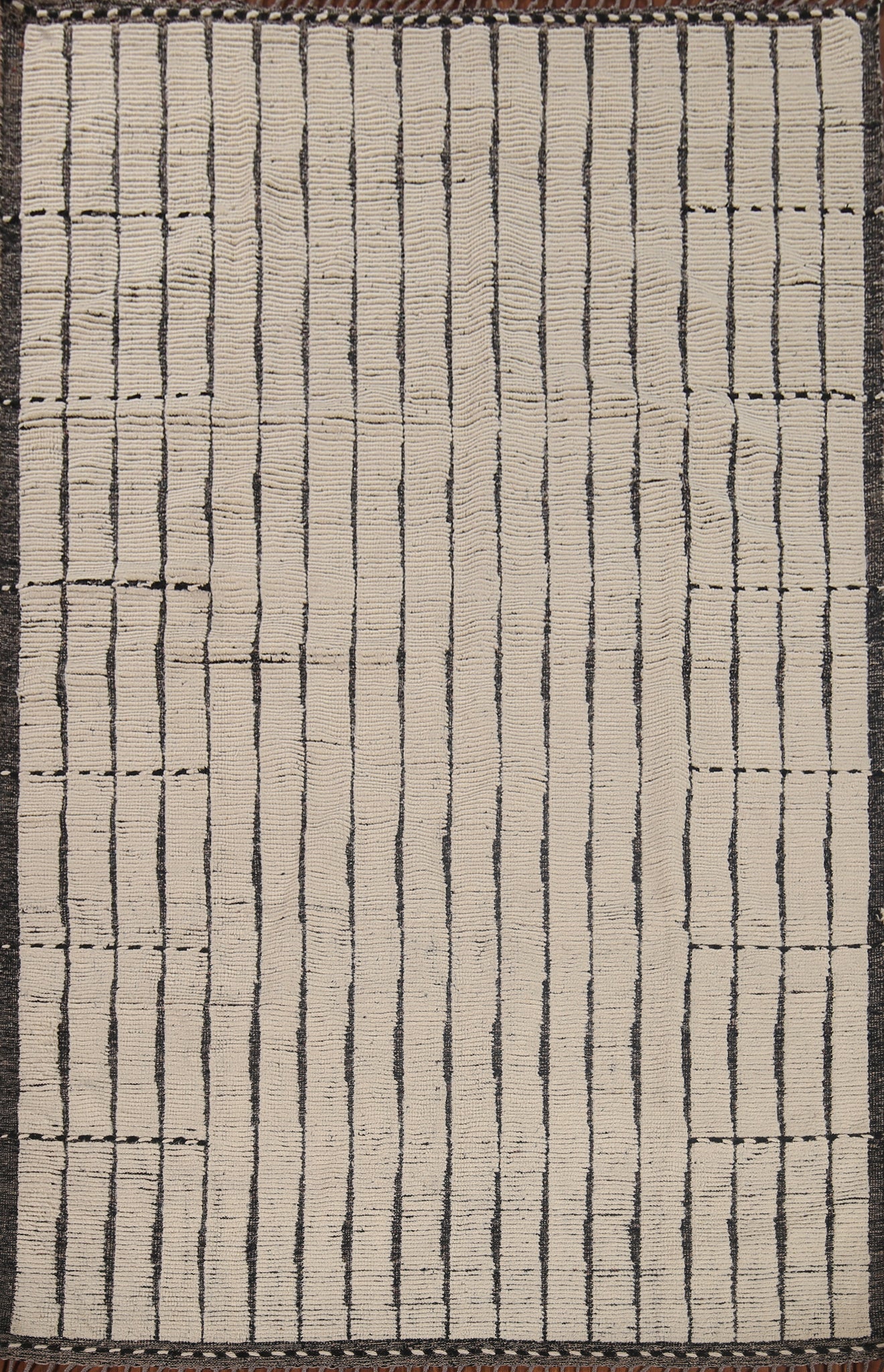 Striped Wool Moroccan Oriental Area Rug 8x11