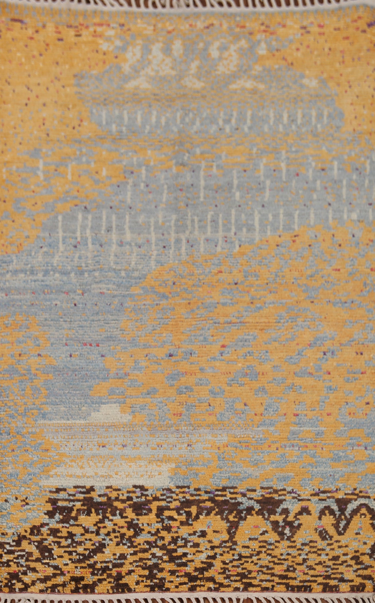 All-Over Moroccan Abstract Area Rug 5x8
