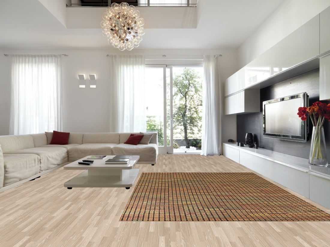 Striped Multicolor Moroccan Oriental Area Rug 9x13