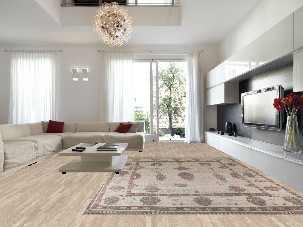 Geometric Wool Moroccan Wool Large Rug 10x15