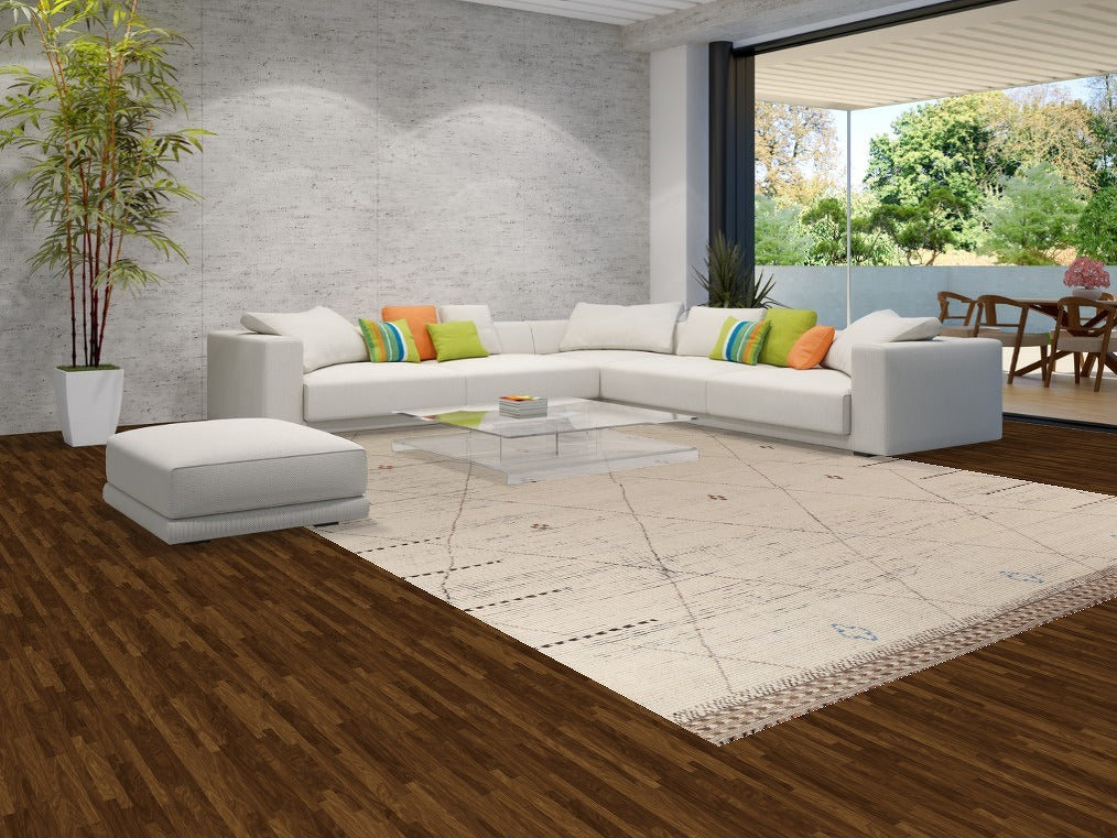 Earth Tone Wool Moroccan Oriental Large Rug 10x15