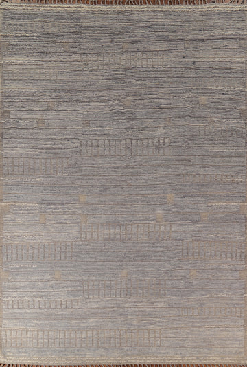 Earth Tone Wool Moroccan Oriental Area Rug 9x13