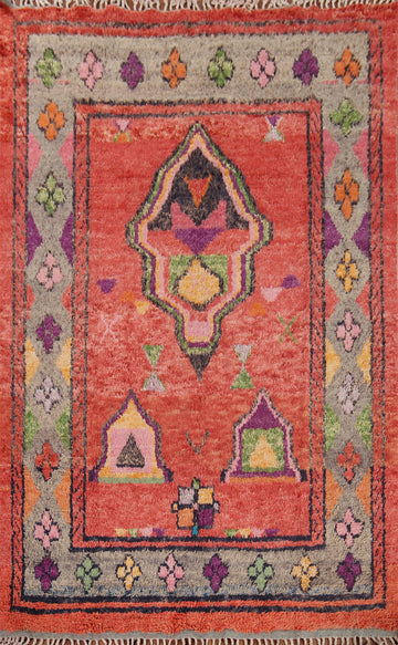 Handmade Plush Moroccan Oriental Area Rug 8x11