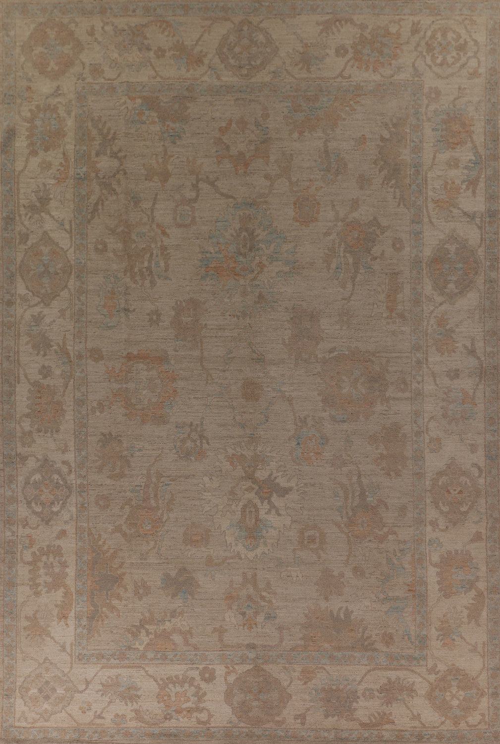 Vegetable Dye Oushak Oriental Large Rug 10x14