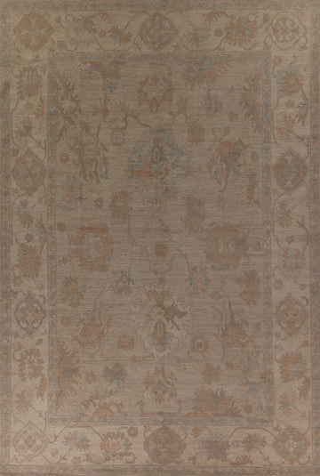 Vegetable Dye Oushak Oriental Large Rug 10x14