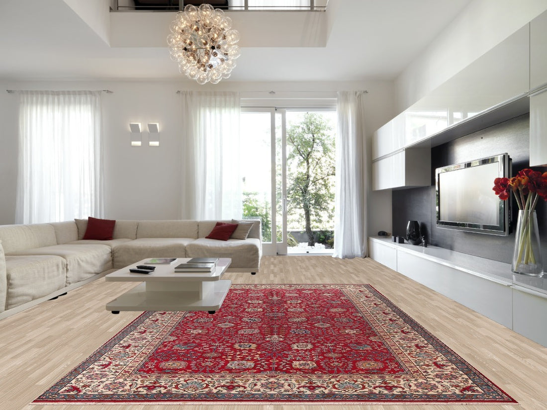 Handmade Floral Tabriz Persian Large Rug 10x16