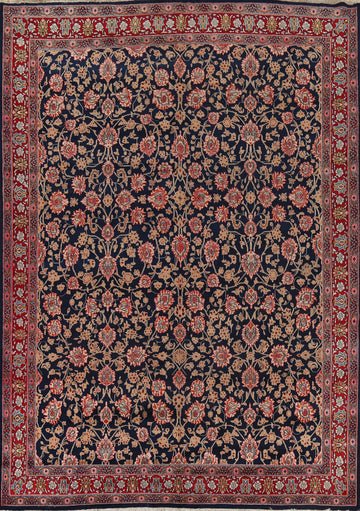 Vegetable Dye Blue Mood Persian Area Rug 10x13