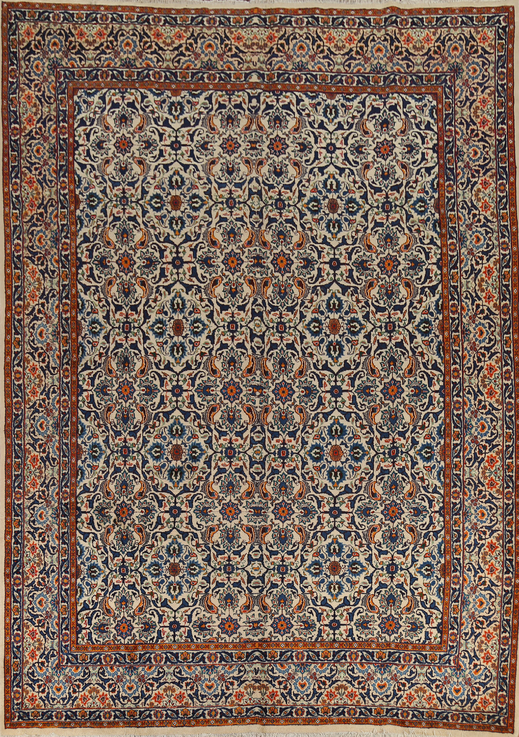 All-Over Floral Kashmar Persian Area Rug 10x13