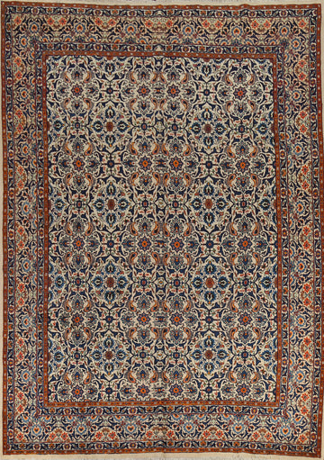 All-Over Floral Kashmar Persian Area Rug 10x13
