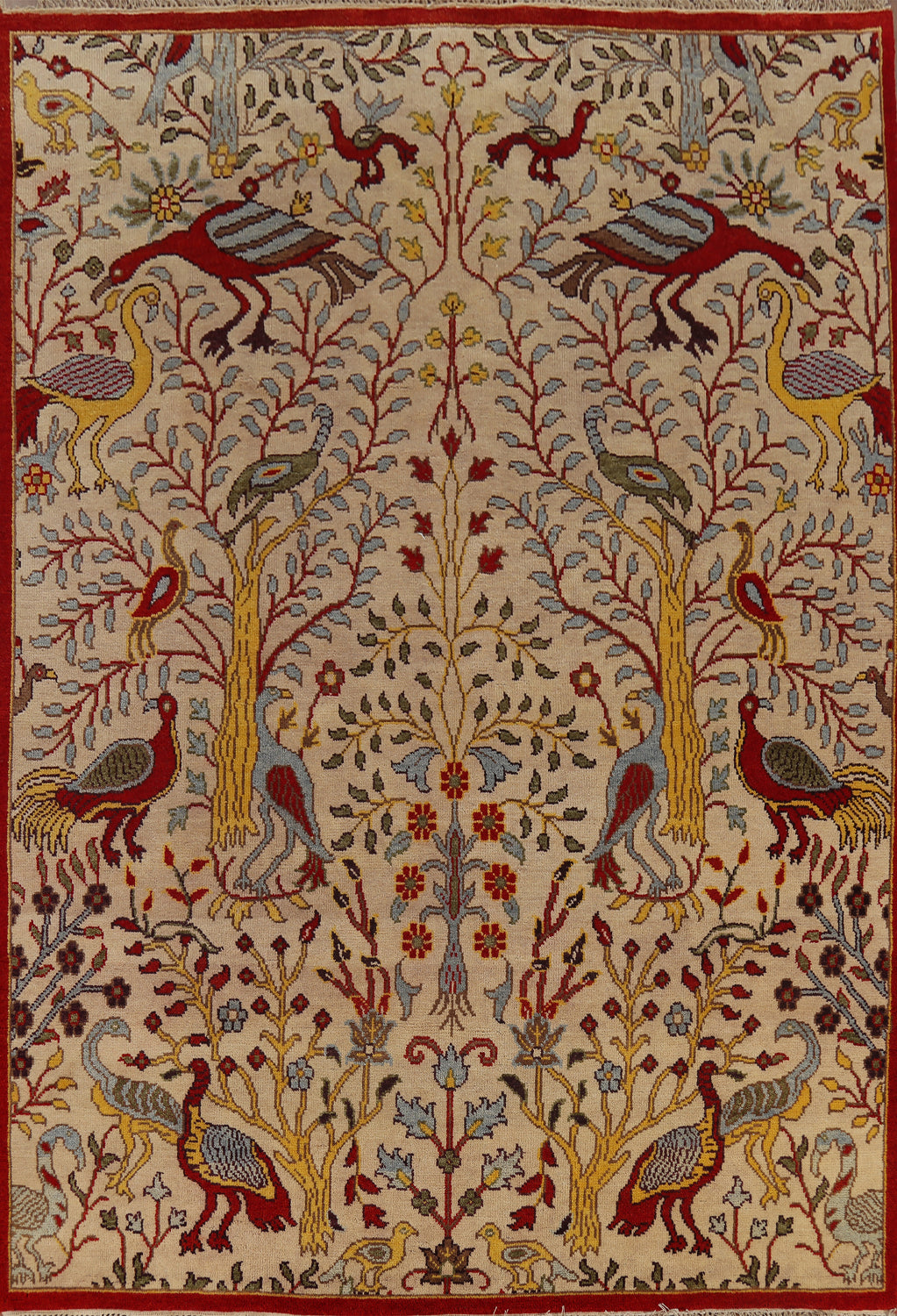 All-Over Animals Design Ziegler Oriental Area Rug 8x10