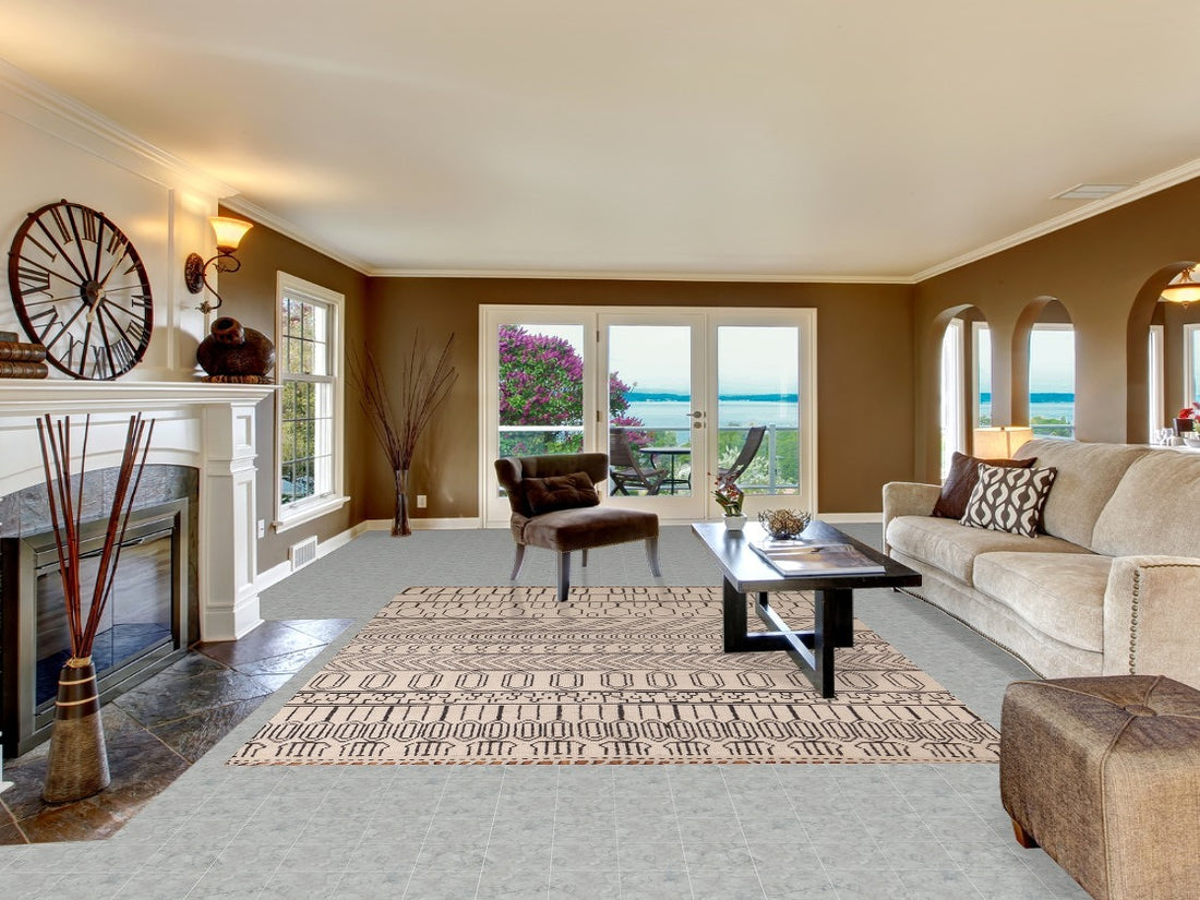 All-Over Geometric Moroccan Modern Area Rug 8x10