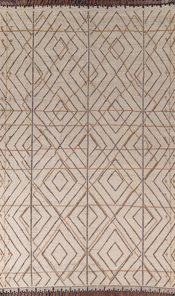 All-Over Trellis Geometric Moroccan Area Rug 8x13