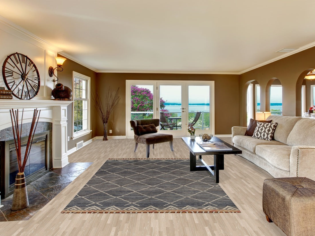 All-Over Trellis Moroccan Living Room Area Rug 6x10
