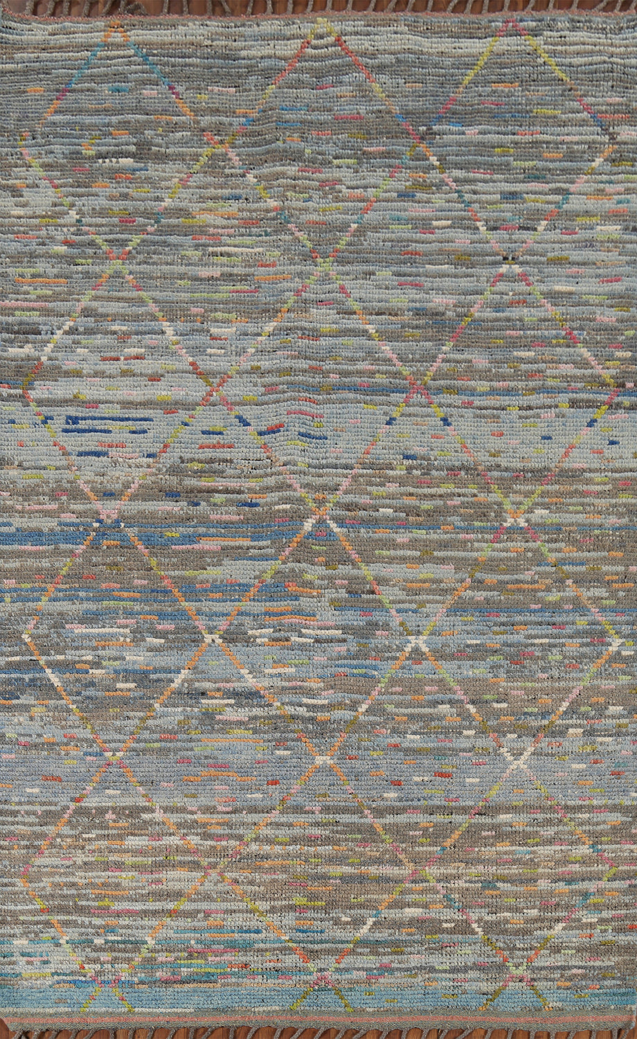 Handmade Trellis Abstract Moroccan Area Rug 5x8