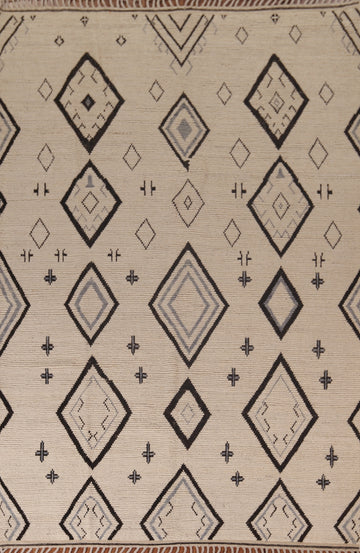 All-Over Geometric Moroccan Modern Area Rug 8x11