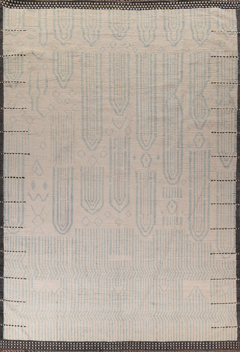 Handmade Ivory Moroccan Oriental Large Rug 12x15
