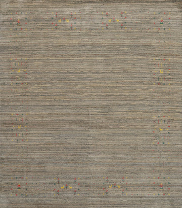 Handmade Gabbeh Indian Square Rug 8x8