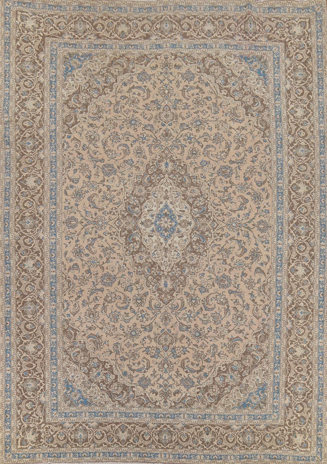 Traditional Wool Mashad Persian Area Rug 10x13