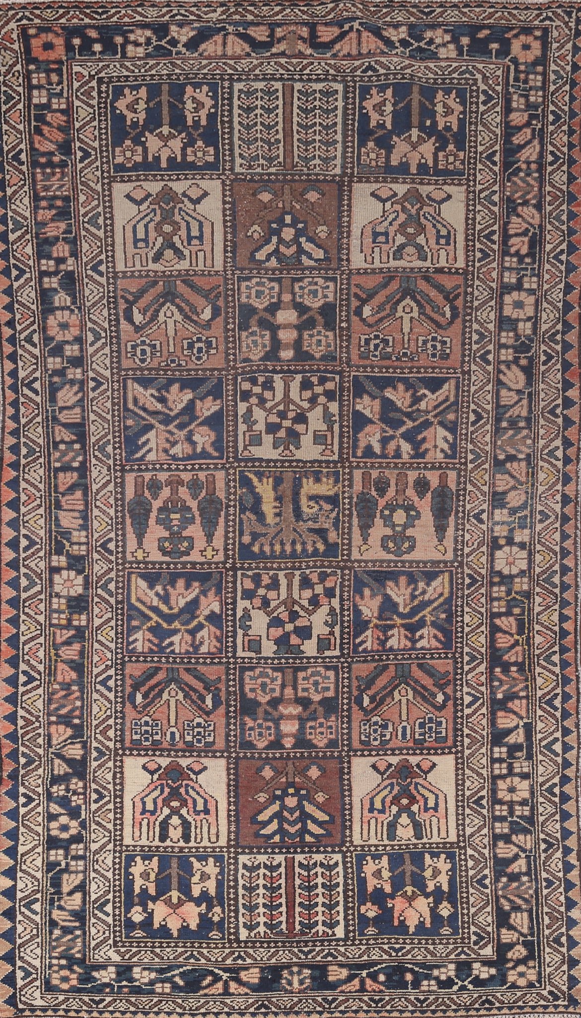 Garden Design Bakhtiari Persian Area Rug 5x10