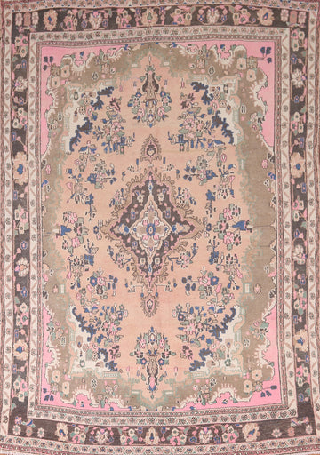 Hand-Knotted Wool Hamedan Persian Area Rug 7x10