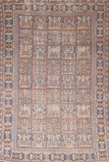 Garden Design Wool Bakhtiari Persian Area Rug 6x9