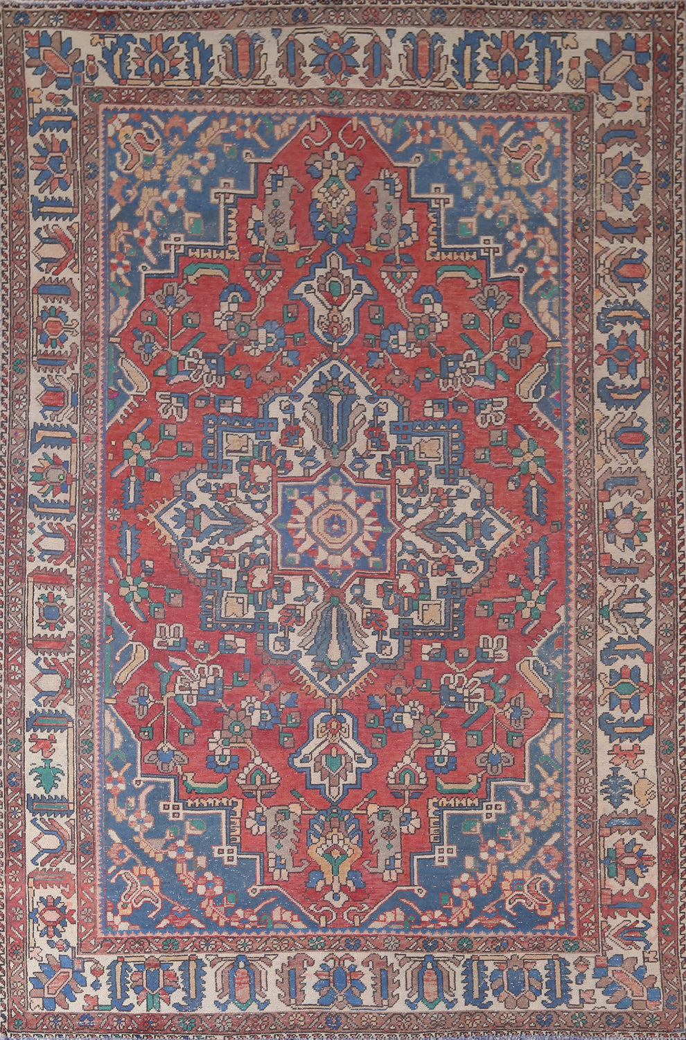 Handmade Wool Bakhtiari Persian Area Rug 7x10