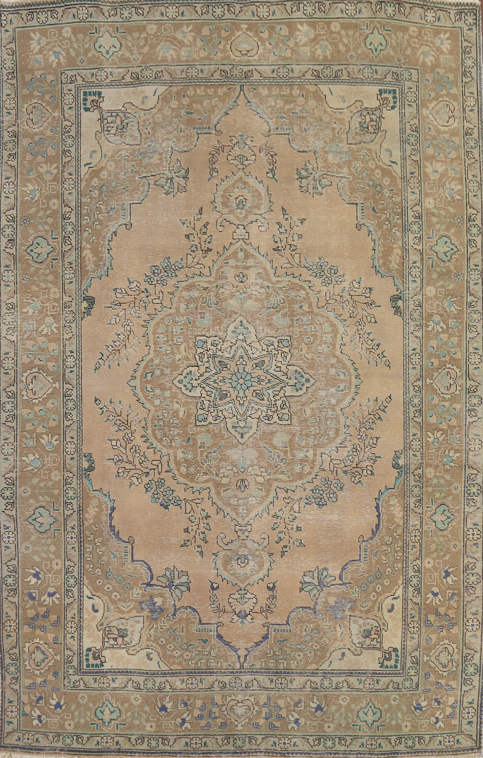 Handmade Wool Tabriz Persian Area Rug 7x10