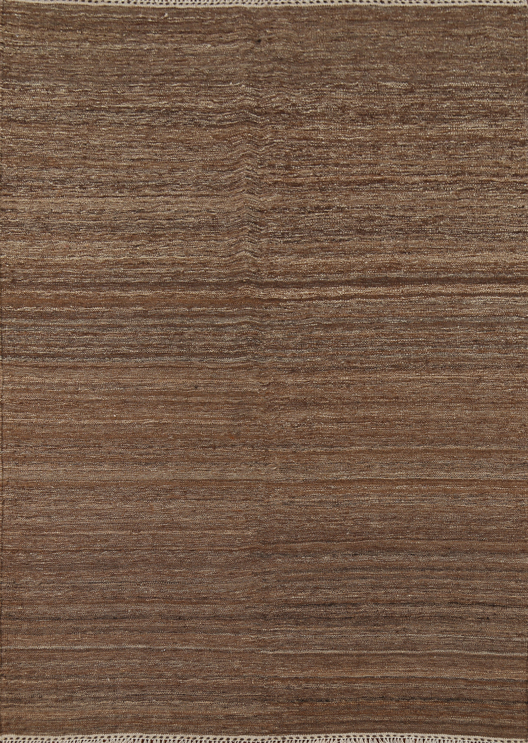 Brown Striped Kilim Persian Rug 5x7