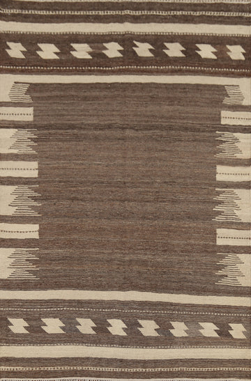 Nomadic Flat Weave Kilim Persian Area Rug 5x8