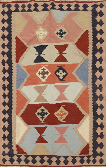 Vegetable Dye Kilim Qashqai Persian Rug 3x5