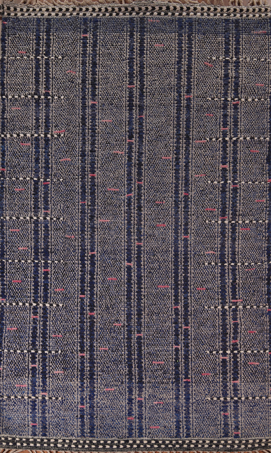 Navy Blue Moroccan Oriental Area Rug 6x10