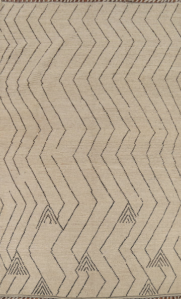 Handmade Chevron Moroccan Oriental Area Rug 7x10