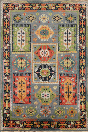 All-Over Geometric Oushak Oriental Rug 4x6