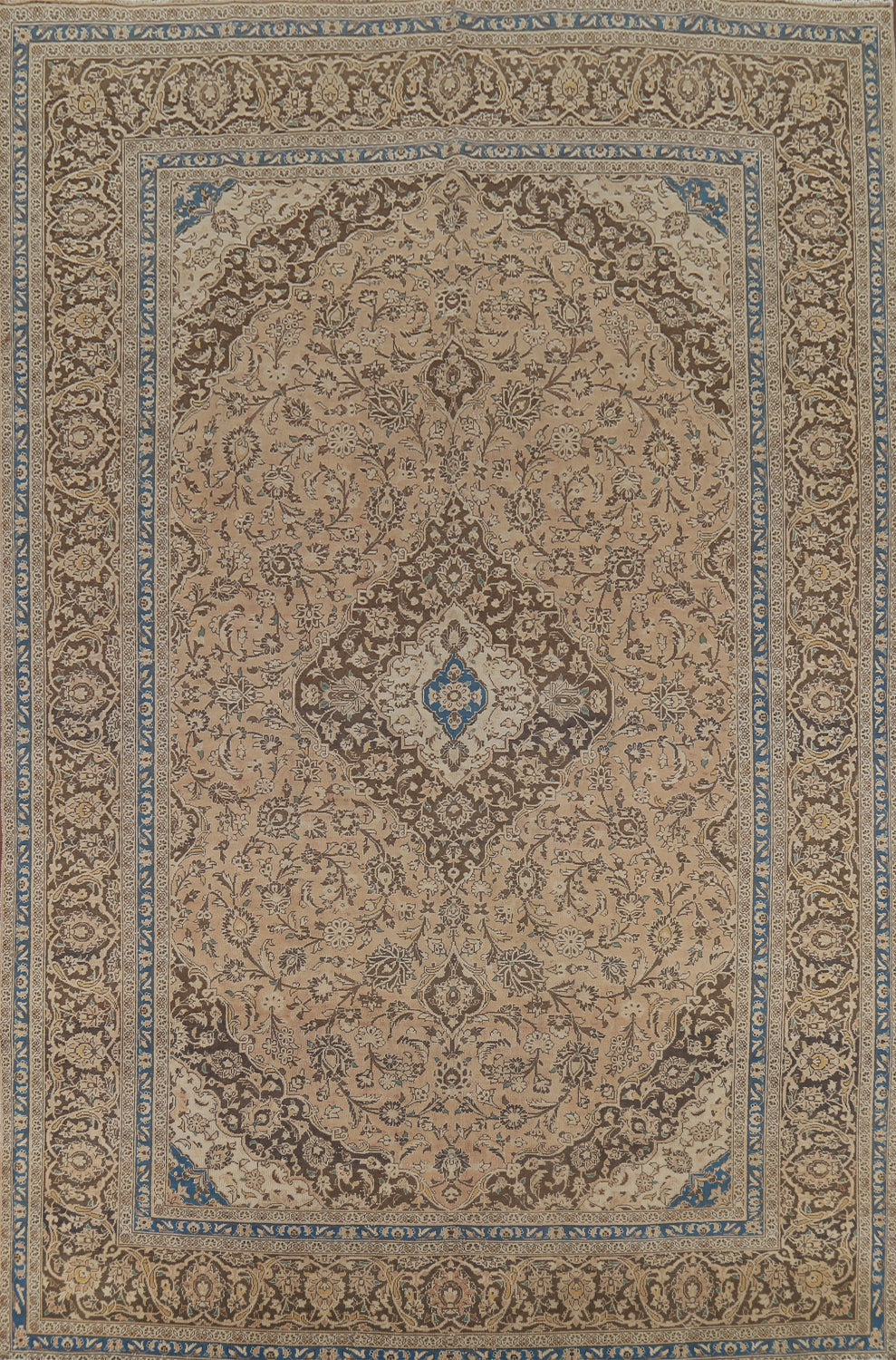 Traditional Floral Mashad Persian Area Rug 10x13
