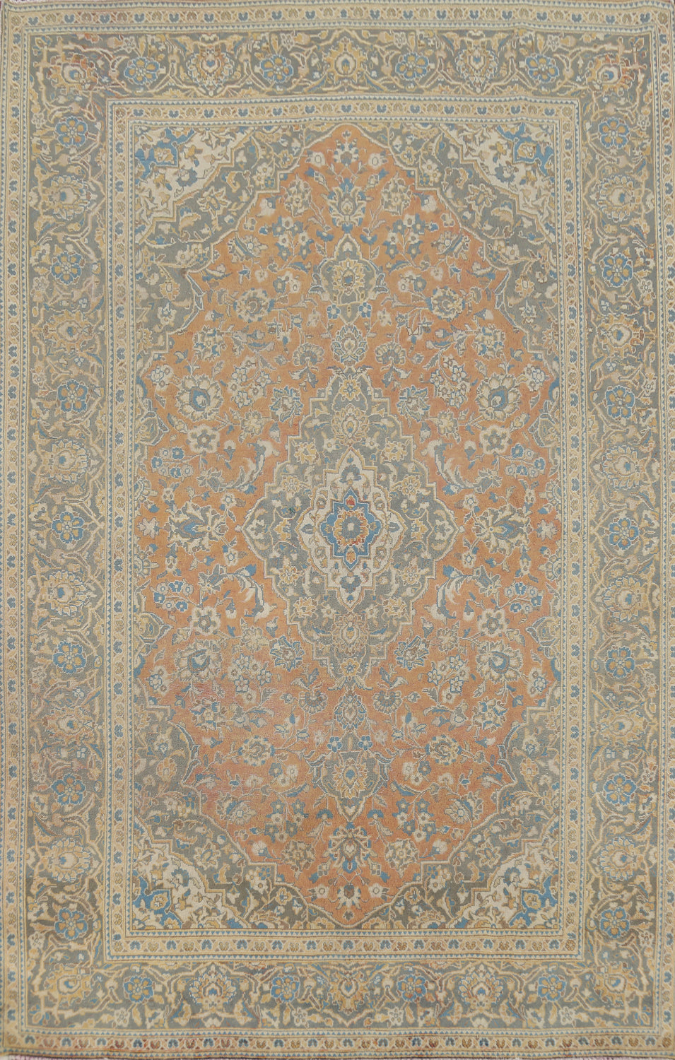 Traditional Floral Mashad Persian Area Rug 6x10