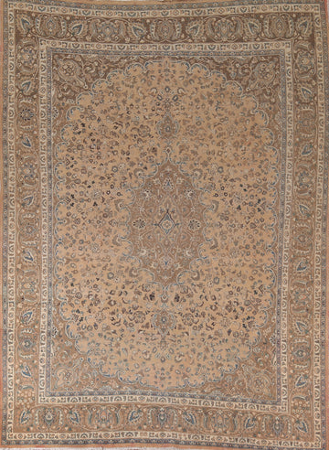 Traditional Floral Mashad Persian Area Rug 10x12