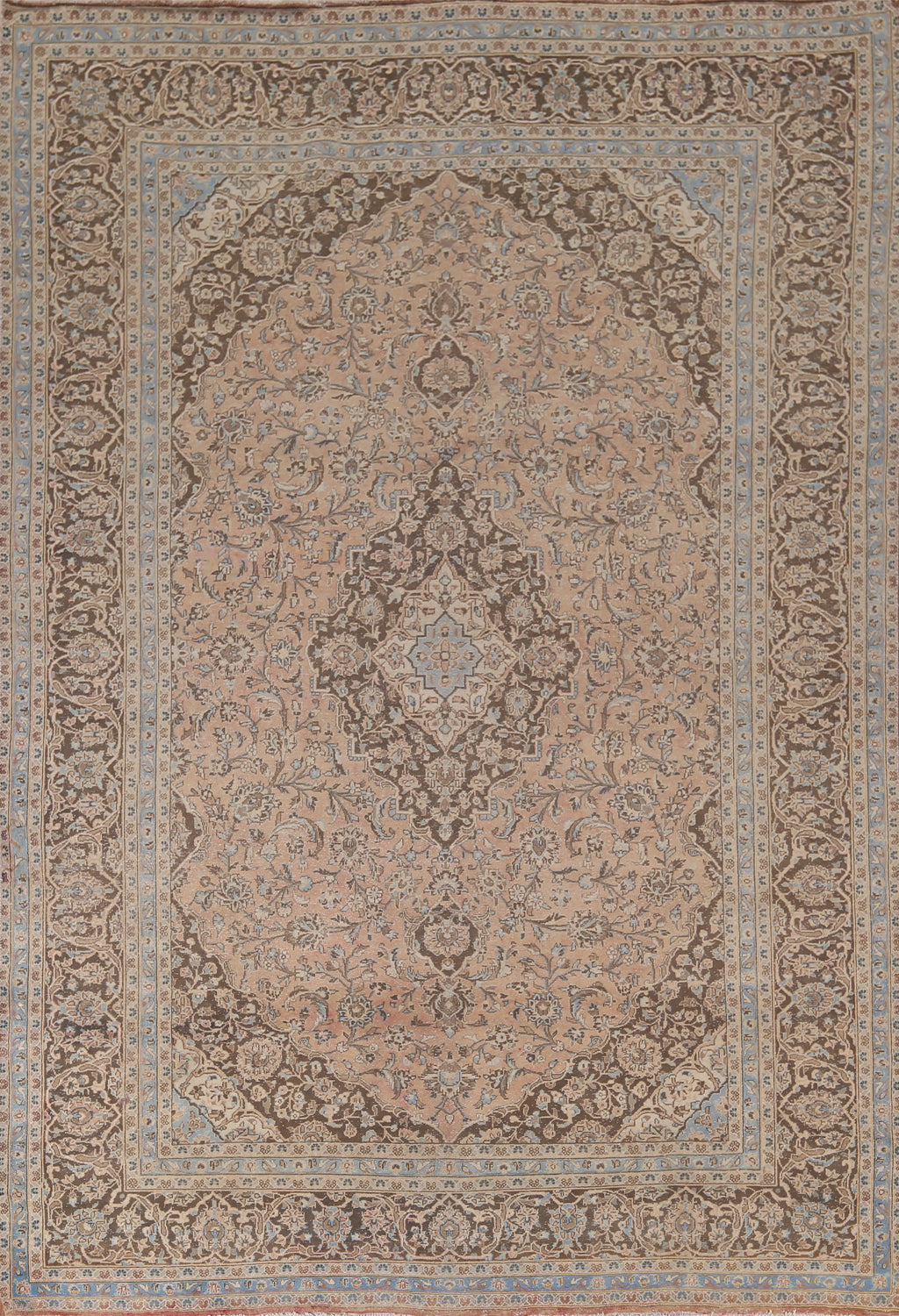 Traditional Floral Mashad Persian Area Rug 8x11