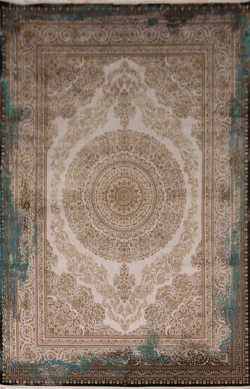 Victorian Style Qum Oriental Area Rug 8x11