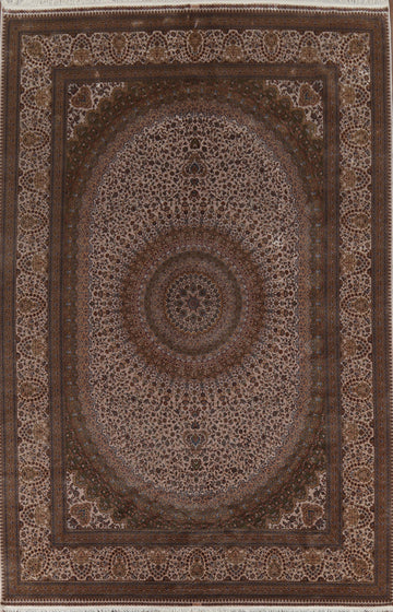Victorian Style Turkish Qum Oriental Area Rug 8x11