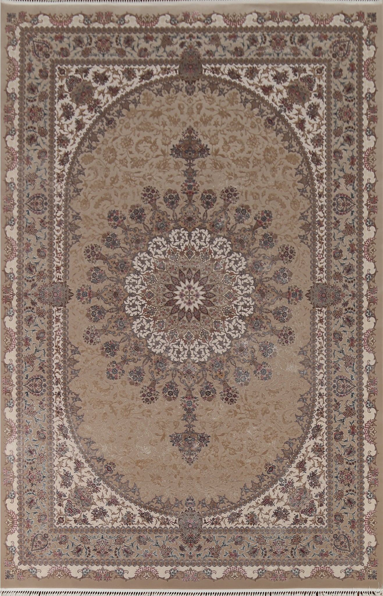 Victorian Style Qum Living Room Area Rug 7x10