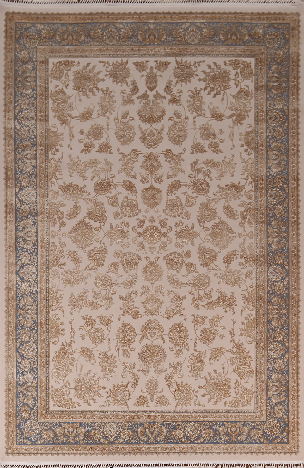 All-Over Floral Qum Living Room Area Rug 7x10