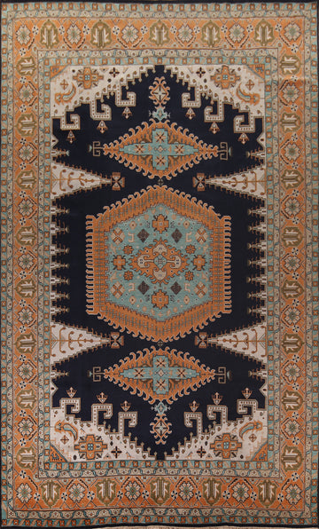 Palace Size Geometric Wool Viss Indian Large Rug 12x18