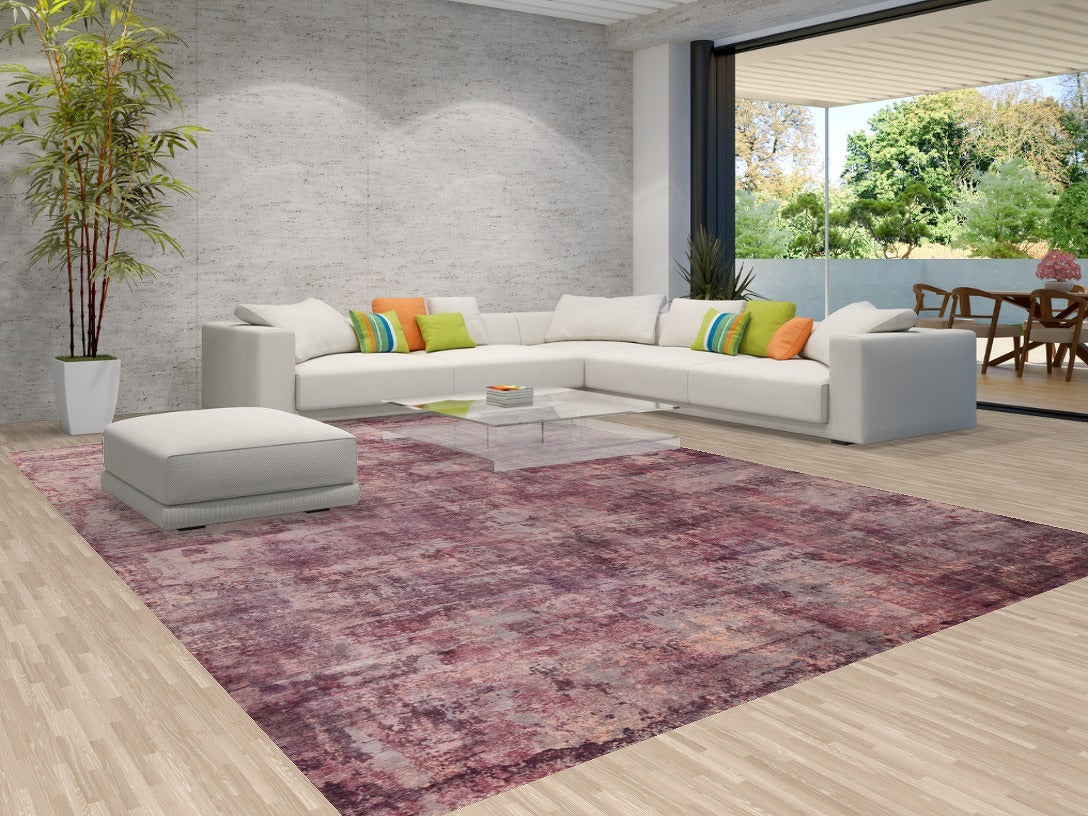 Handmade Wool Art & Craft Abstract Large Rug 10x14